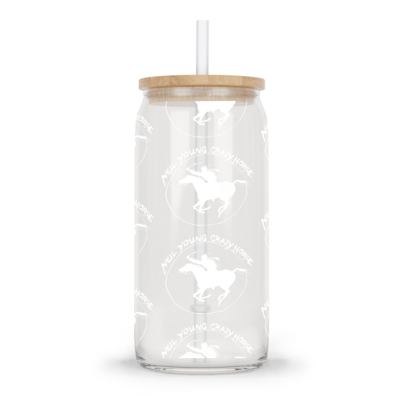 Neil Young Crazy Horse Glass tumbler by BLACKHEART | Artistshot