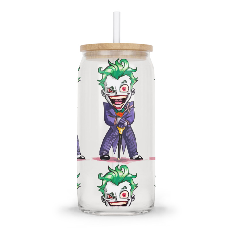 Joker (dc)  (low Poly Abstract) Fanart (zoomout Effect) Glass Tumbler | Artistshot