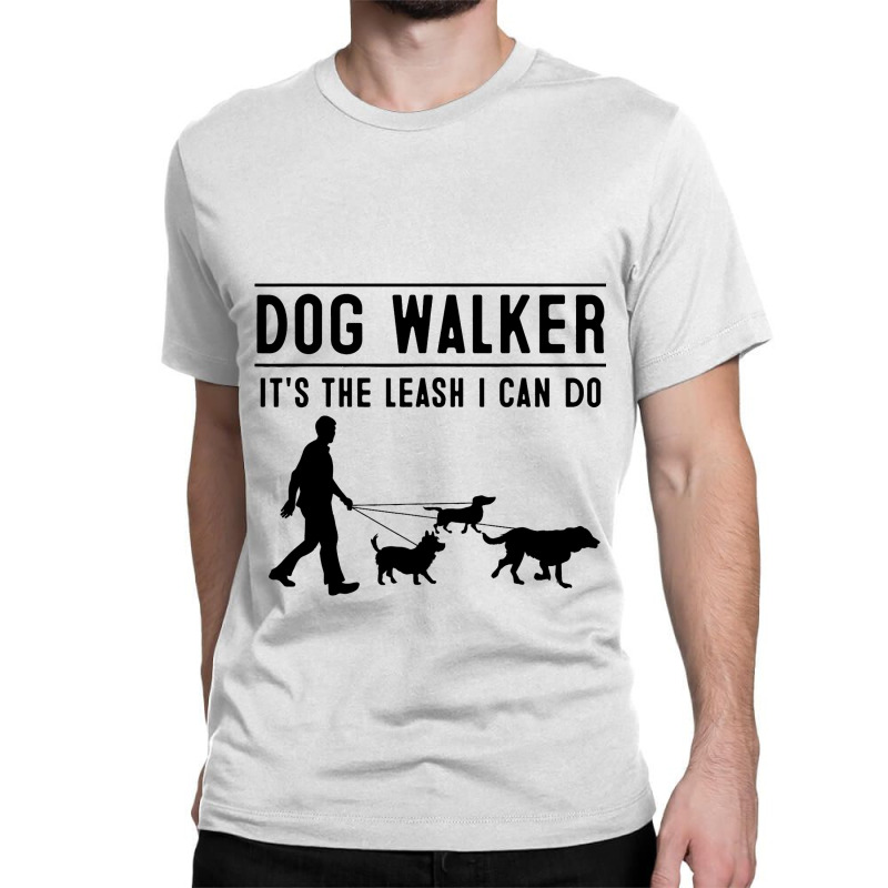 Funny Dog Walker Gift Cool Walking Puppy Men Women Classic T-shirt | Artistshot