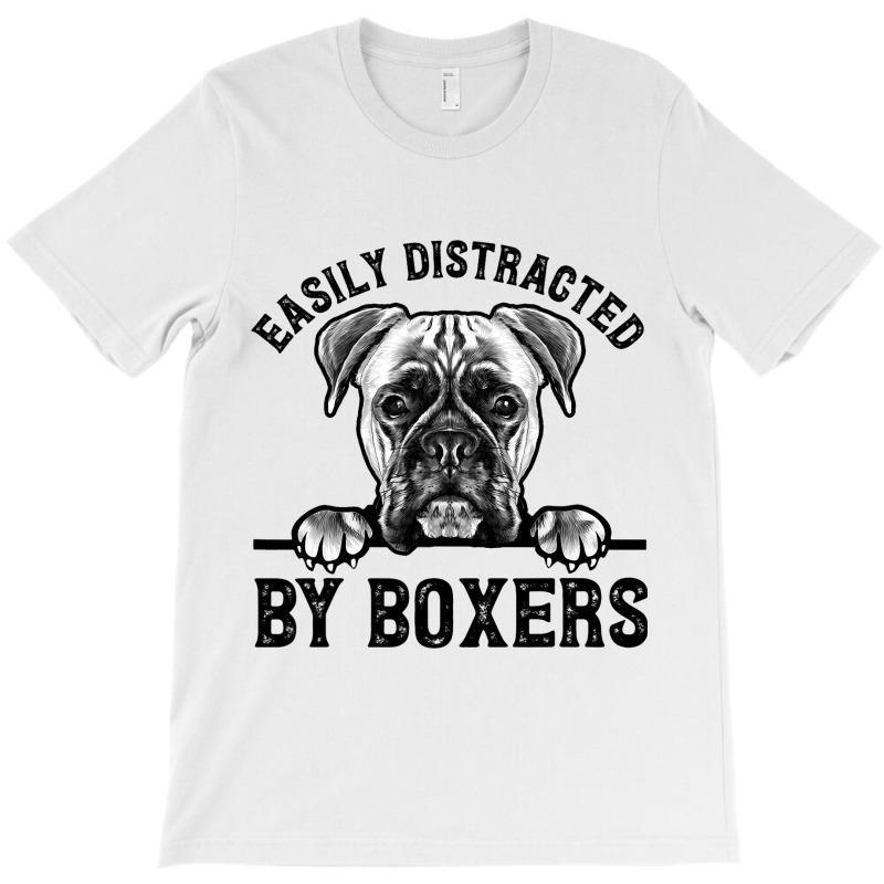 Hobo Care Boxer Rescue Easily Distracted By Boxers T-shirt | Artistshot