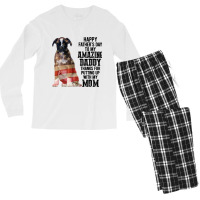 Happy Fathers Day To My Amazing Daddy Boxer Dog Men's Long Sleeve Pajama Set | Artistshot