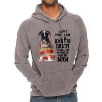 Happy Fathers Day To My Amazing Daddy Boxer Dog Vintage Hoodie | Artistshot