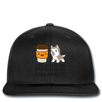 I Like Coffee And My Alaskan Malamute Printed Hat | Artistshot