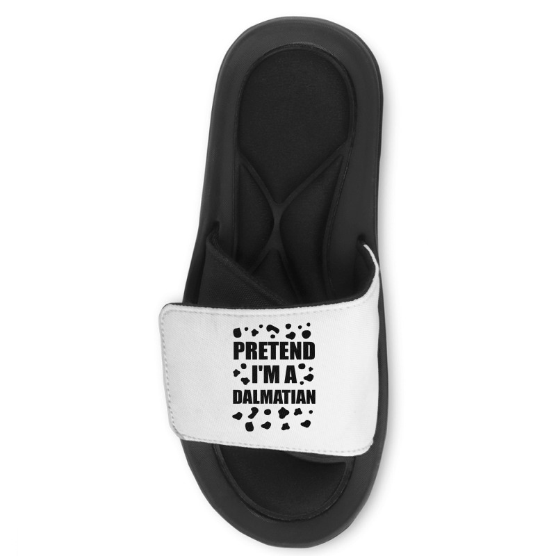 Funny Pretend Im A Dalmatian Halloween Costume Fun Slide Sandal | Artistshot