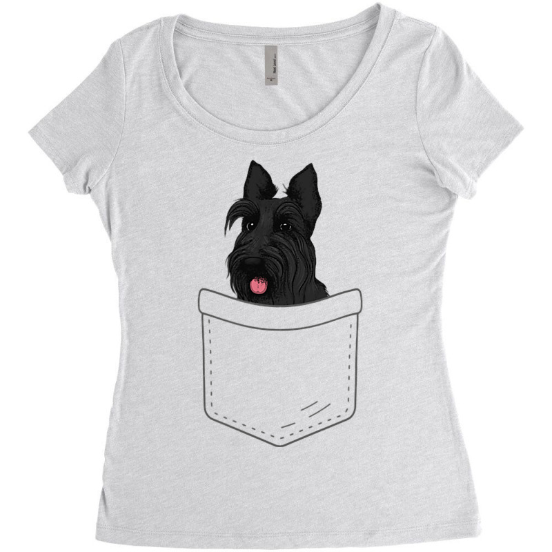 Funny Scottish Terrier Art Men Women Scottie Dog I Women's Triblend Scoop T-shirt by GwendalyForsberg | Artistshot