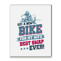 Got A New Bike For My Wife. Best Swap Ever Drag Ra Metal Print Vertical | Artistshot