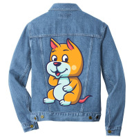 Cute Dog Men Denim Jacket | Artistshot