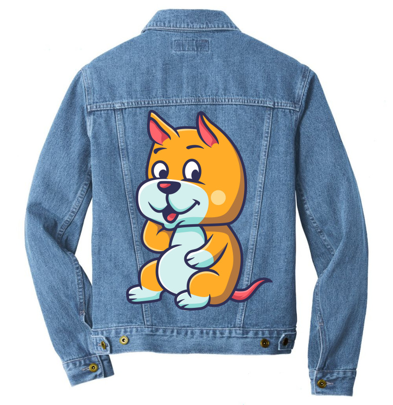 Cute Dog Men Denim Jacket | Artistshot