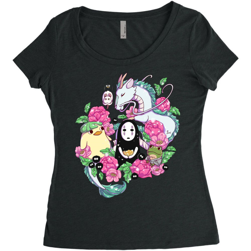 Studio Ghibli Women's Triblend Scoop T-shirt by mazikos | Artistshot