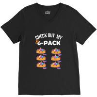 6 Pack Fitness Taco Funny Mexican Gym Top For Taco V-neck Tee | Artistshot