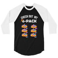 6 Pack Fitness Taco Funny Mexican Gym Top For Taco 3/4 Sleeve Shirt | Artistshot