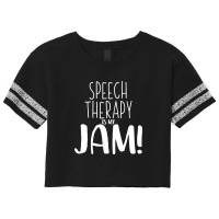 Speech Therapy Is My Jam 2 B Scorecard Crop Tee | Artistshot