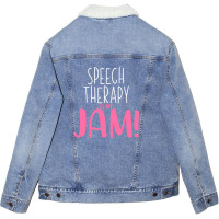 Speech Therapy Is My Jam 2 Unisex Sherpa-lined Denim Jacket | Artistshot