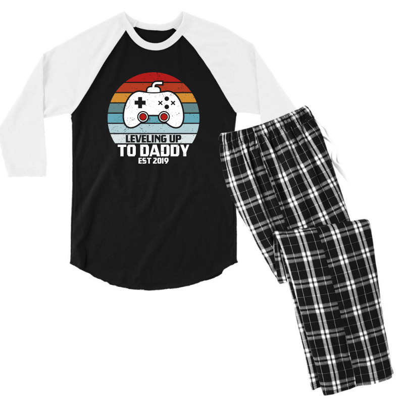 Leveling Up To Daddy Men's 3/4 Sleeve Pajama Set | Artistshot