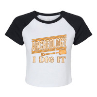 Archeology I Dig It Grunge Archaelogists Students  Raglan Crop Top | Artistshot