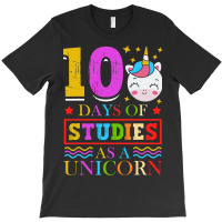 100 Days Of Studies As A Unicorn School Pony Schoo T-shirt | Artistshot