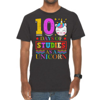 100 Days Of Studies As A Unicorn School Pony Schoo Vintage T-shirt | Artistshot