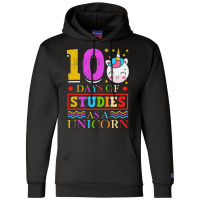 100 Days Of Studies As A Unicorn School Pony Schoo Champion Hoodie | Artistshot