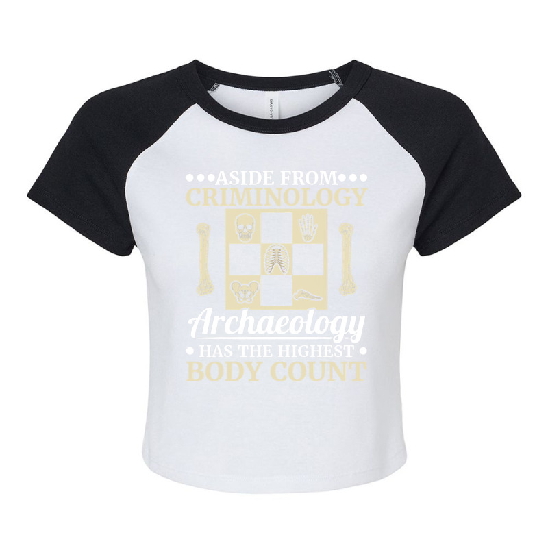 Artifact Archaeologist Fossil Hunter Archaeology 5 Raglan Crop Top by ZaidenHendricks | Artistshot