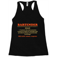 Bartender Definition Funny Bartending Humor Mixolo Racerback Tank | Artistshot