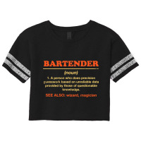 Bartender Definition Funny Bartending Humor Mixolo Scorecard Crop Tee | Artistshot