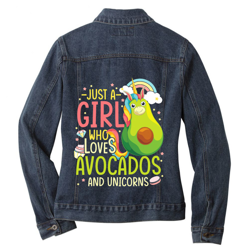 Avocado Women Magical Fantasy Animal Lover Girls U Ladies Denim Jacket by KIMBERLYABDILLA | Artistshot