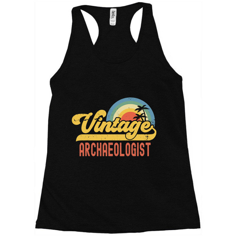 Archaeologist Vintage Sunset Profession Retro Job  Racerback Tank by JANETDAVIS | Artistshot