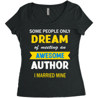 Awesome Author Husband Wife Married Writers Christ Women's Triblend Scoop T-shirt | Artistshot