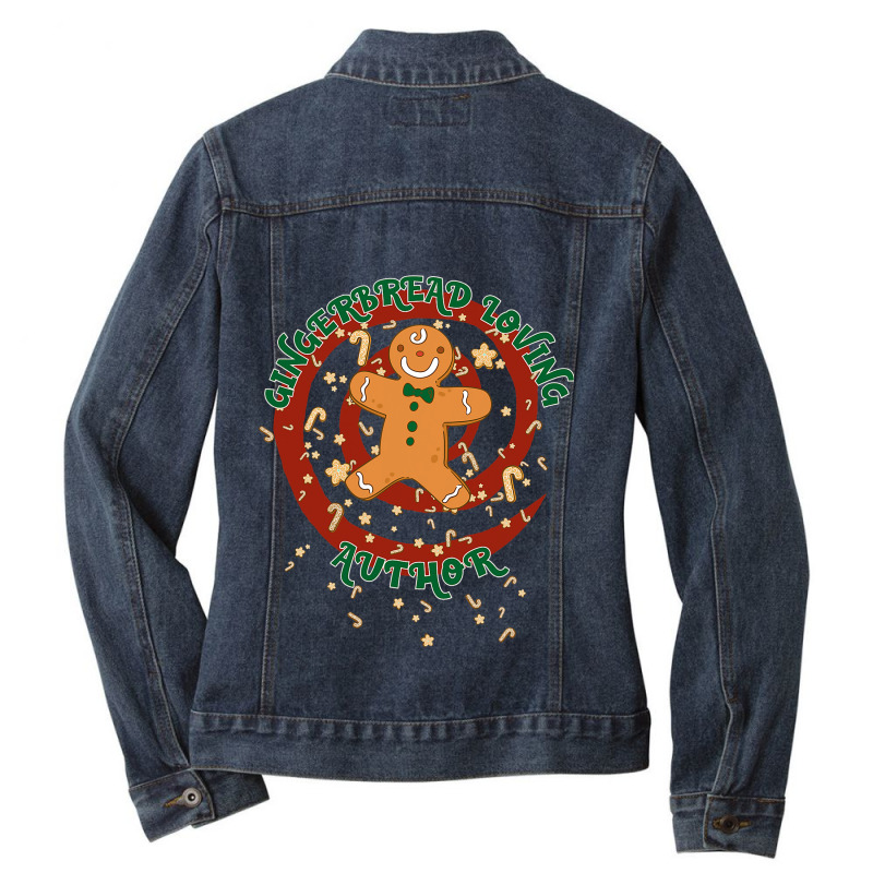 Author Job Gingerbread Funny Xmas Ladies Denim Jacket by LoralieDemars | Artistshot