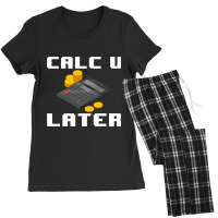 Accountant Calc U Later Calculator Accounting Book Women's Pajamas Set | Artistshot