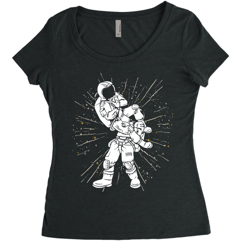 Astronaut Martial Arts Combat Sports For Jiujitsu  Women's Triblend Scoop T-shirt by DENNISDAVIS | Artistshot