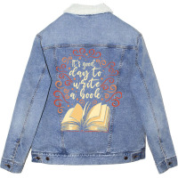 Author Novelist Writing Unisex Sherpa-lined Denim Jacket | Artistshot