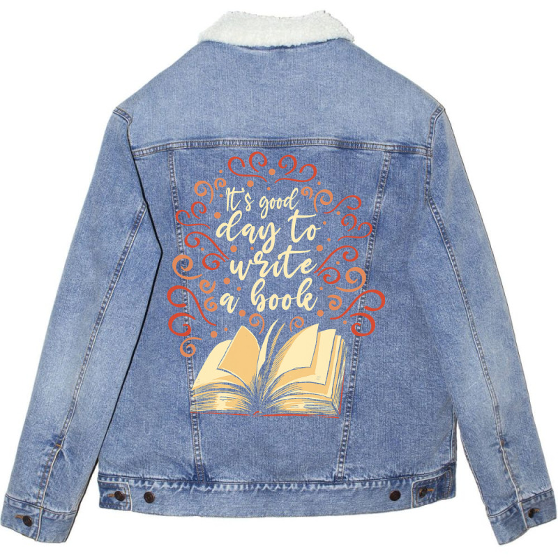 Author Novelist Writing Unisex Sherpa-Lined Denim Jacket by KatanaFarkas | Artistshot