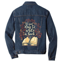 Author Novelist Writing Men Denim Jacket | Artistshot