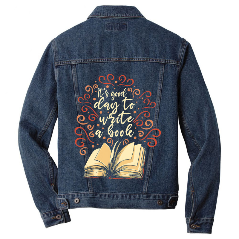 Author Novelist Writing Men Denim Jacket by KatanaFarkas | Artistshot