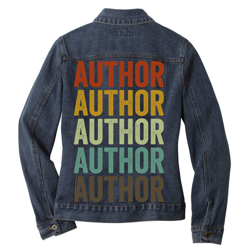 Author Retro Ladies Denim Jacket by JavionGranger | Artistshot