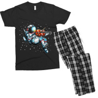 Astronaut Music Violin Player Cosmonaut Violin Ins Men's T-shirt Pajama Set | Artistshot