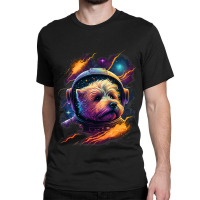 Astronaut Norfolk Terrier Dog Space Galaxy 1 Classic T-shirt | Artistshot