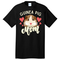 Guinea Pig Mom Love Hearts Gift For Pet Lovers Basic T-shirt | Artistshot