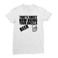 Uncle Beer Joke Ladies Fitted T-shirt | Artistshot