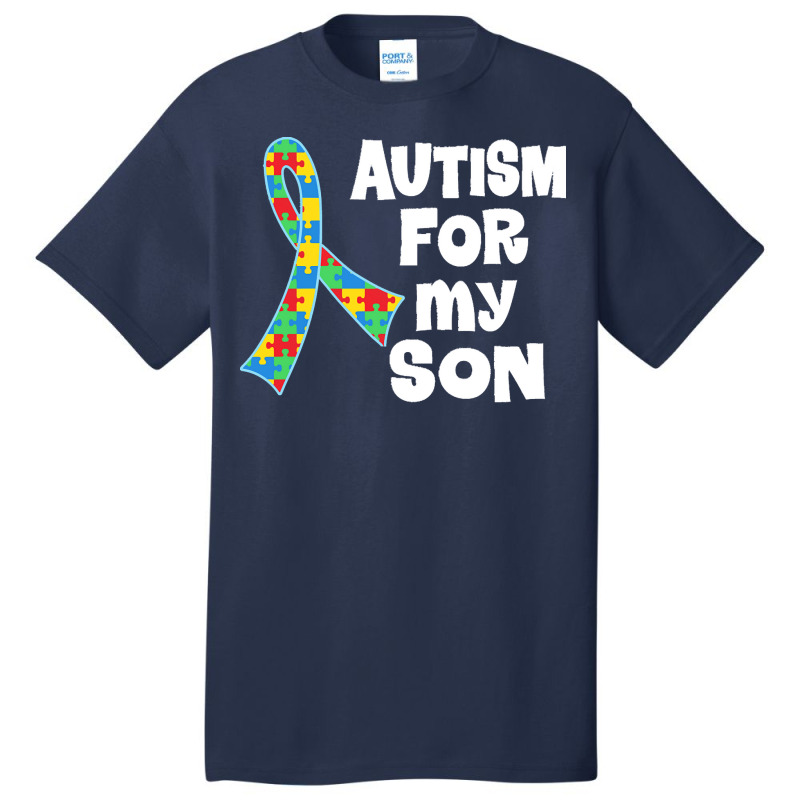 Autism Son T  Shirt Autism Ribbon For Son T  Shirt Basic T-shirt by abigayle98988 | Artistshot