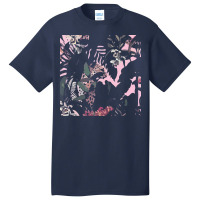 Tropical T  Shirt Tropical Bright Shrimp Flower T  Shirt Basic T-shirt | Artistshot