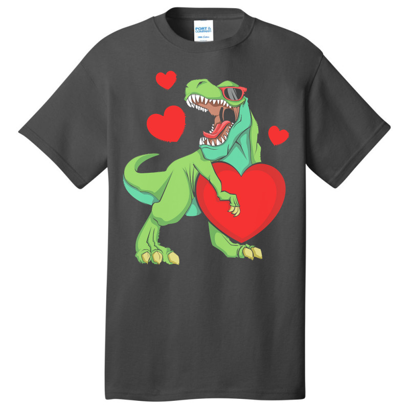 Day T  Shirt Kawaii Dinosaur Raptor Roar Valentines Day T  Shirt Basic T-shirt | Artistshot