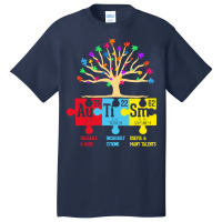 Autism Awareness T  Shirt Autism Awareness Periodic Table T  Shirt Basic T-shirt | Artistshot