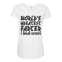 Worlds Greatest Father I Mean Maternity Scoop Neck T-shirt | Artistshot