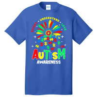 Autism Awareness T  Shirtautism Awareness Flower Gift T  Shirt Basic T-shirt | Artistshot