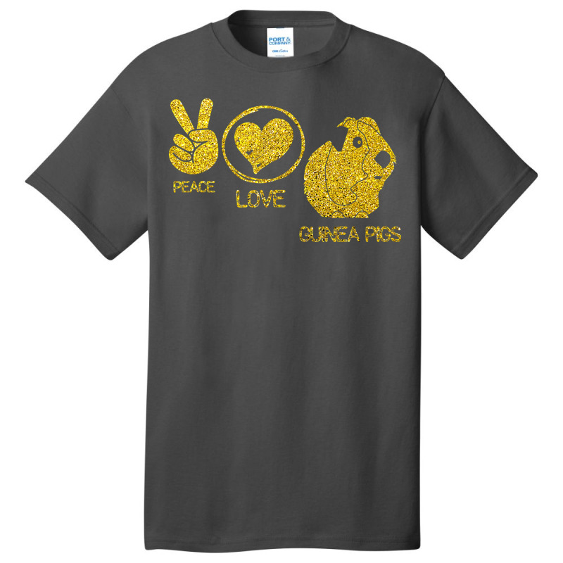 Cute Peace Love Guinea Pigs Basic T-shirt | Artistshot