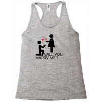 Will You Marry Me Racerback Tank | Artistshot