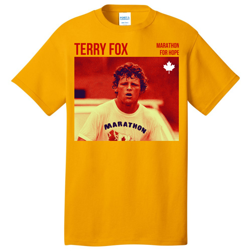 Terry Fox Picture Basic T-shirt | Artistshot