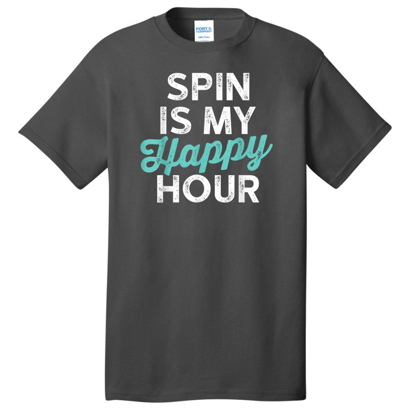 Spin Is My Happy Hour Fitness Basic T-shirt by Vivu991 | Artistshot